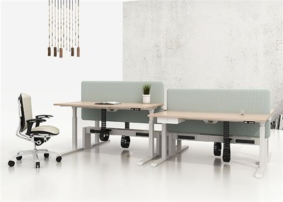 智能办公家具-电脑升降桌-员工升降桌-智能家具-升降桌