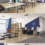 盒装正方形留言纸便利贴便签纸办公用品展示效果图VI智能图层PS样机素材 Note Block Mock-ups Set