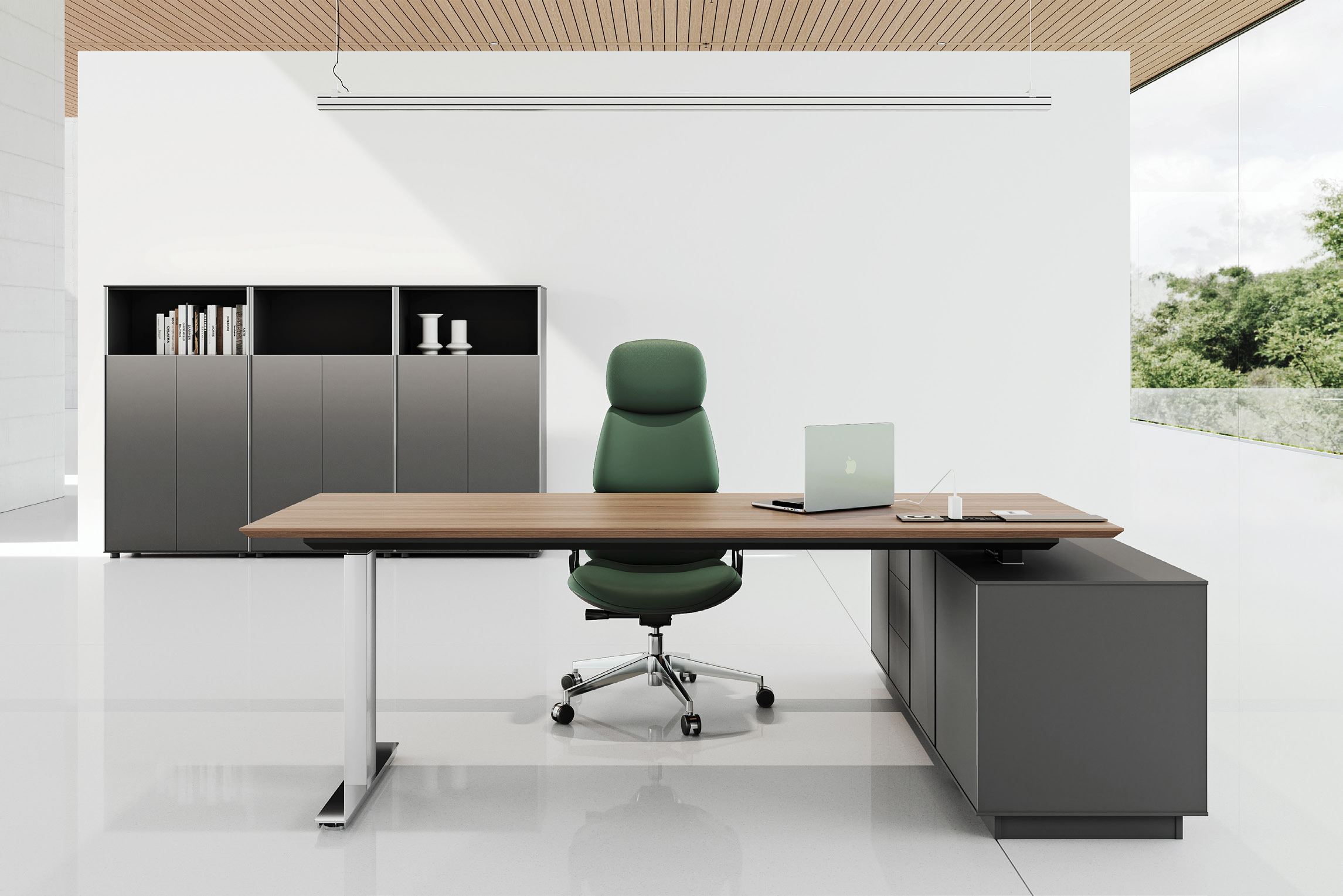 电动升降办公桌班台升降会议桌智能办公家具