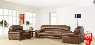 朝起 商业办公家具 精品办公沙发 优质皮艺沙发厂家直销定制 391